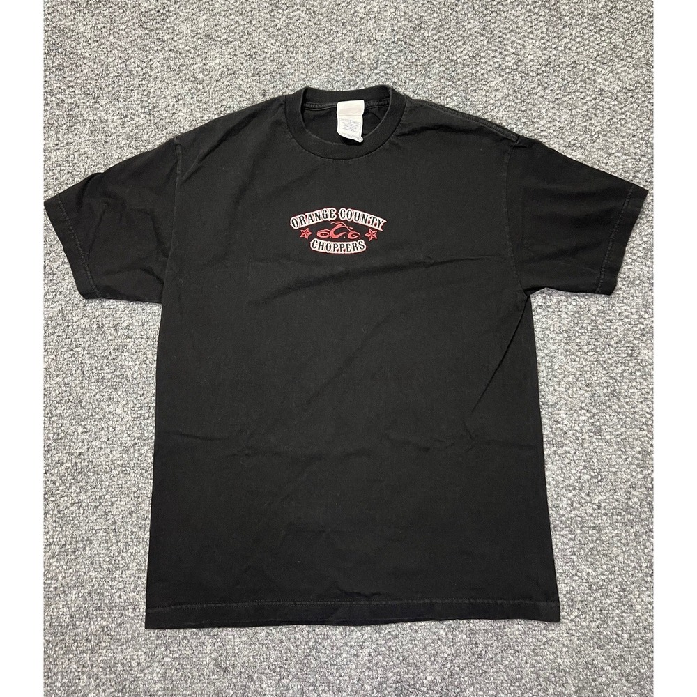 Y2K Orange County Choppers Black T-Shirt Large 2003 American Classics Motorcycle